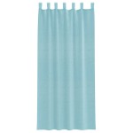 vidaXL Perdele Voile cu Bucle 2 buc Turcoaz 140x225 cm vidaXL Perdele Voile cu Bucle 2 buc Turcoaz 140x225 cm