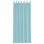 vidaXL Perdele Voile cu Bucle 2 buc Turcoaz 140x260 cm