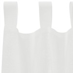 vidaXL Perdele Voile cu Bucle 2 buc Alb 140x225 cm