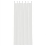 vidaXL Perdele Voile cu Bucle 2 buc Alb 140x260 cm vidaXL Perdele Voile cu Bucle 2 buc Alb 140x260 cm
