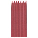 vidaXL Perdele Voile cu Bucle 2 buc Roșu Vin 140x260 cm vidaXL Perdele Voile cu Bucle 2 buc Roșu Vin 140x260 cm