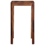 vidaXL Masa de bar 60x60x107 cm din lemn masiv de salcam