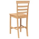 vidaXL Scaune de bar 2 buc din lemn masiv din cauciuc natural vidaXL Scaune de bar 2 buc din lemn masiv din cauciuc natural