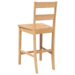 vidaXL Scaune de bar 2 buc din lemn masiv din cauciuc natural vidaXL Scaune de bar 2 buc din lemn masiv din cauciuc natural