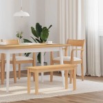 vidaXL Bancă 90 cm din lemn masiv cauciuc vidaXL Bancă 90 cm din lemn masiv cauciuc