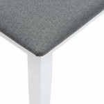 vidaXL Bancă 90 cm din lemn masiv alb cauciuc vidaXL Bancă 90 cm din lemn masiv alb cauciuc