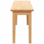 vidaXL Bancă 110 cm din lemn masiv cauciuc vidaXL Bancă 110 cm din lemn masiv cauciuc