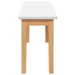 vidaXL Bancă 110 cm din lemn masiv cauciuc vidaXL Bancă 110 cm din lemn masiv cauciuc