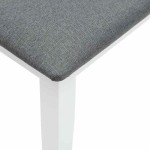 vidaXL Bancă 110 cm din lemn masiv alb cauciuc vidaXL Bancă 110 cm din lemn masiv alb cauciuc