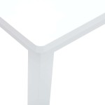 vidaXL Bancă 110 cm din lemn masiv alb cauciuc vidaXL Bancă 110 cm din lemn masiv alb cauciuc