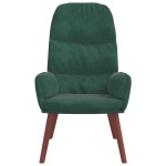 vidaXL Scaun de relaxare, verde închis, catifea vidaXL Scaun de relaxare, verde închis, catifea