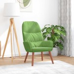 vidaXL Scaun de relaxare, verde deschis, catifea vidaXL Scaun de relaxare, verde deschis, catifea