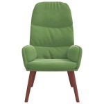 vidaXL Scaun de relaxare, verde deschis, catifea vidaXL Scaun de relaxare, verde deschis, catifea