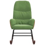 vidaXL Scaun balansoar, verde deschis, catifea vidaXL Scaun balansoar, verde deschis, catifea