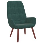 vidaXL Scaun de relaxare, verde închis, catifea