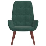 vidaXL Scaun de relaxare, verde închis, catifea