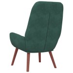 vidaXL Scaun de relaxare, verde închis, catifea