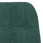 vidaXL Scaun de relaxare, verde închis, catifea