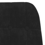 vidaXL Scaun de relaxare, negru, catifea