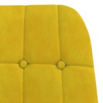 vidaXL Scaun de relaxare catifea galbena vidaXL Scaun de relaxare catifea galbena