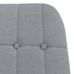 vidaXL Scaun de relaxare, gri deschis, material textil