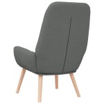 vidaXL Scaun de relaxare, gri închis, material textil