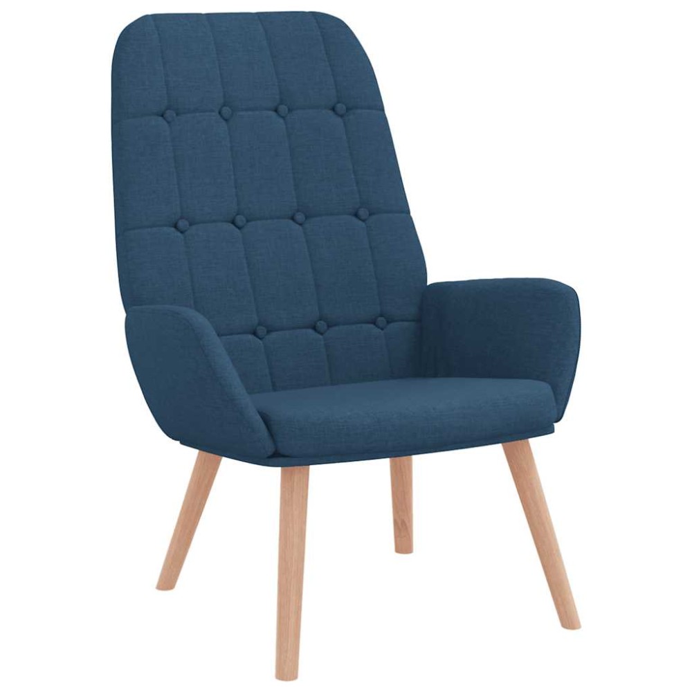 vidaXL Scaun de relaxare, albastru, material textil