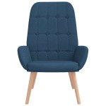 vidaXL Scaun de relaxare, albastru, material textil
