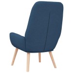 vidaXL Scaun de relaxare, albastru, material textil