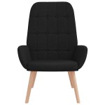 vidaXL Scaun de relaxare, negru, material textil