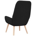 vidaXL Scaun de relaxare, negru, material textil