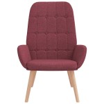 vidaXL Scaun de relaxare, roșu vin, material textil