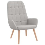 vidaXL Scaun de relaxare Cloud Grey Fabric vidaXL Scaun de relaxare Cloud Grey Fabric
