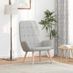 vidaXL Scaun de relaxare Cloud Grey Fabric vidaXL Scaun de relaxare Cloud Grey Fabric