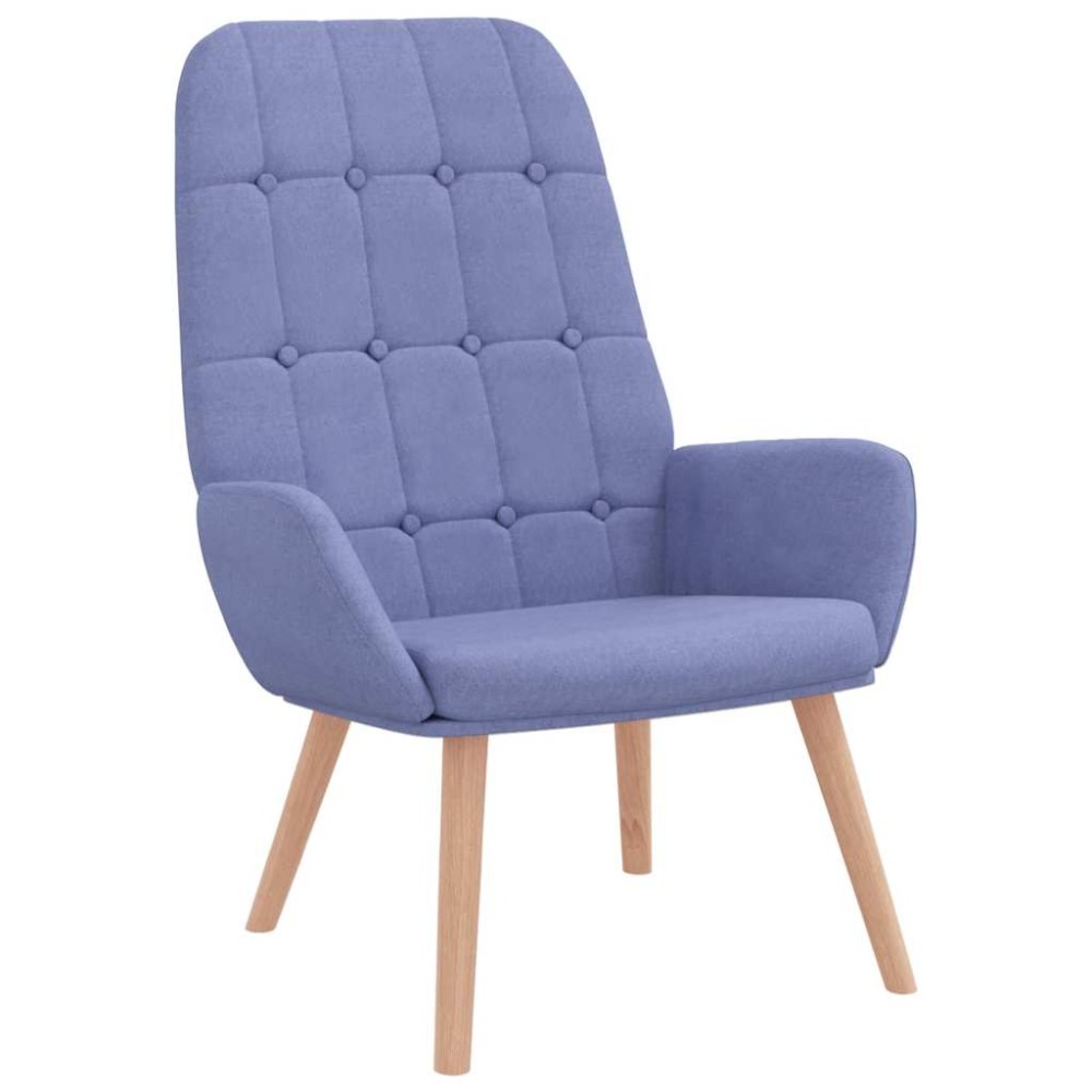 vidaXL Scaun de relaxare, jeans albastru, material textil