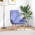 vidaXL Scaun de relaxare, jeans albastru, material textil vidaXL Scaun de relaxare, jeans albastru, material textil