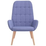 vidaXL Scaun de relaxare, jeans albastru, material textil vidaXL Scaun de relaxare, jeans albastru, material textil
