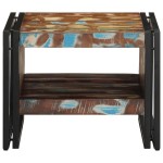 vidaXL Masuta de cafea multicolora 50x50x38 cm lemn masiv recuperat