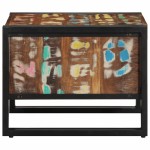 vidaXL Masuta de cafea multicolora 50x50x38 cm lemn masiv recuperat