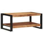 vidaXL Masuta de cafea 90x50x38 cmdin lemn masiv de salcam vidaXL Masuta de cafea 90x50x38 cmdin lemn masiv de salcam