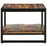 vidaXL Masuta de cafea multicolora 90x50x38 cm lemn masiv recuperat