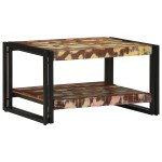 vidaXL Masuta de cafea multicolora 70x50x38 cm lemn masiv recuperat