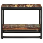 vidaXL Masuta de cafea multicolora 50x50x38 cm lemn masiv recuperat