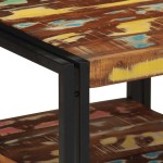 vidaXL Masuta de cafea multicolora 50x50x38 cm lemn masiv recuperat