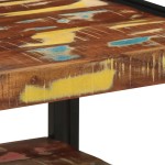 vidaXL Masuta de cafea multicolora 50x50x38 cm lemn masiv recuperat