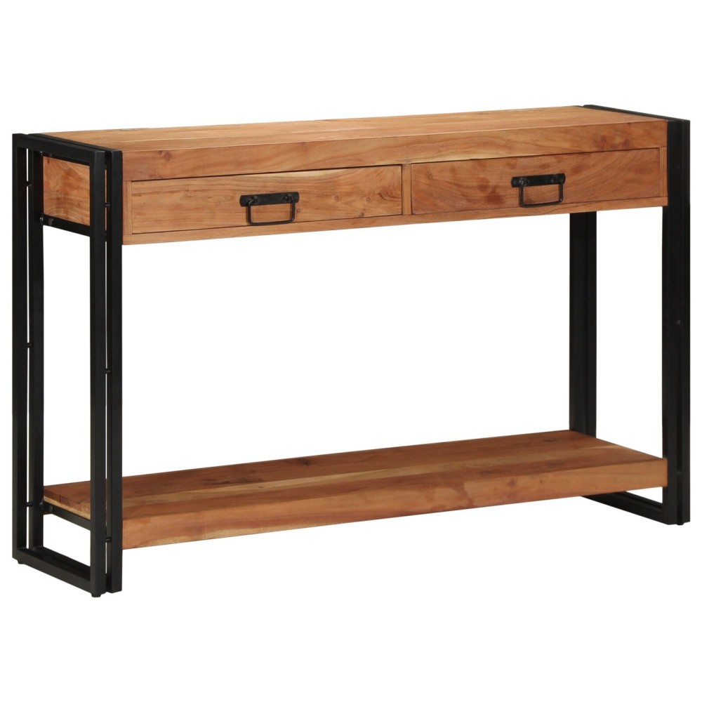vidaXL Masă consolă, 120x33x75 cm, lemn masiv acacia