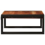 vidaXL Raft pentru baie 40 x 50 x 23 cm Lemn masiv de mango și fier