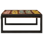 vidaXL Raft pentru baie 65 x 50 x 23 cm Lemn masiv de mango și fier