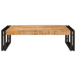 vidaXL Raft pentru baie 80 x 50 x 23 cm Lemn masiv de mango și fier