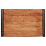 vidaXL Raft pentru baie 80 x 50 x 23 cm Lemn masiv de mango și fier
